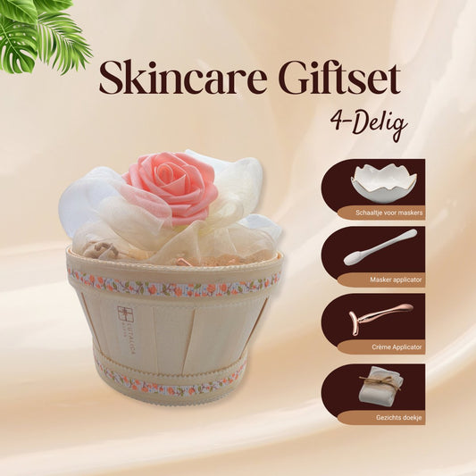4-piece Skincare Tools | Mask Applicator, Cream Spatula, Mixing Bowl and Face Cloth
