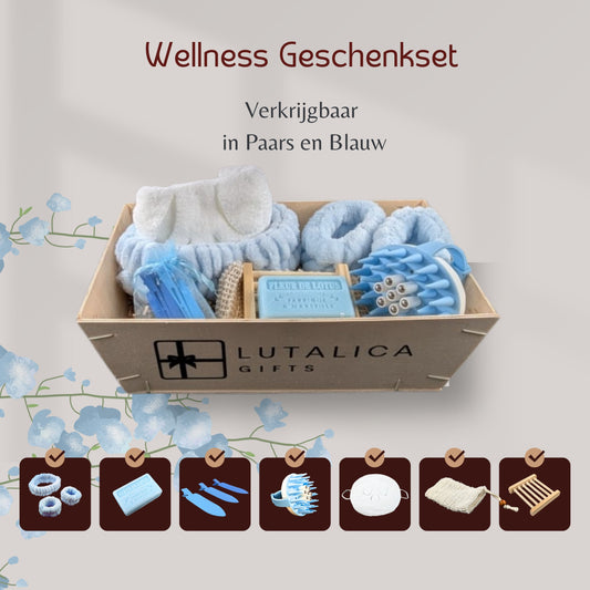 A Moment for Myself Wellness Set for Relaxation and Cleansing | 8-Piece Set (Purple or Blue)