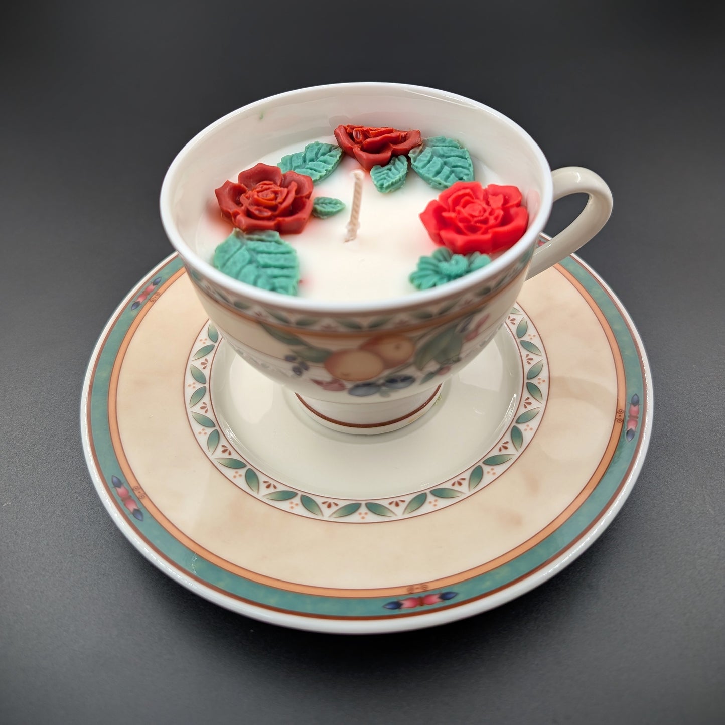 Vintage Heinrich Winterling Teacup Scented Candle – Grandma’s Hug. Scent: Lutalica- Spa day