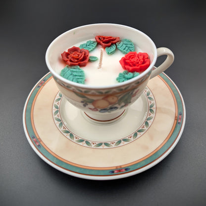 Vintage Heinrich Winterling Teacup Scented Candle – Grandma’s Hug. Scent: Lutalica- Spa day