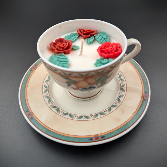 Vintage Heinrich Winterling Teacup Scented Candle – Grandma’s Hug. Scent: Lutalica- Spa day