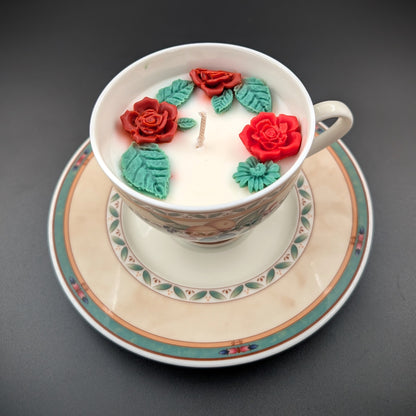 Vintage Heinrich Winterling Teacup Scented Candle – Grandma’s Hug. Scent: Lutalica- Spa day