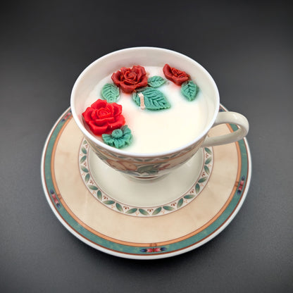 Vintage Heinrich Winterling Teacup Scented Candle – Grandma’s Hug. Scent: Lutalica- Spa day