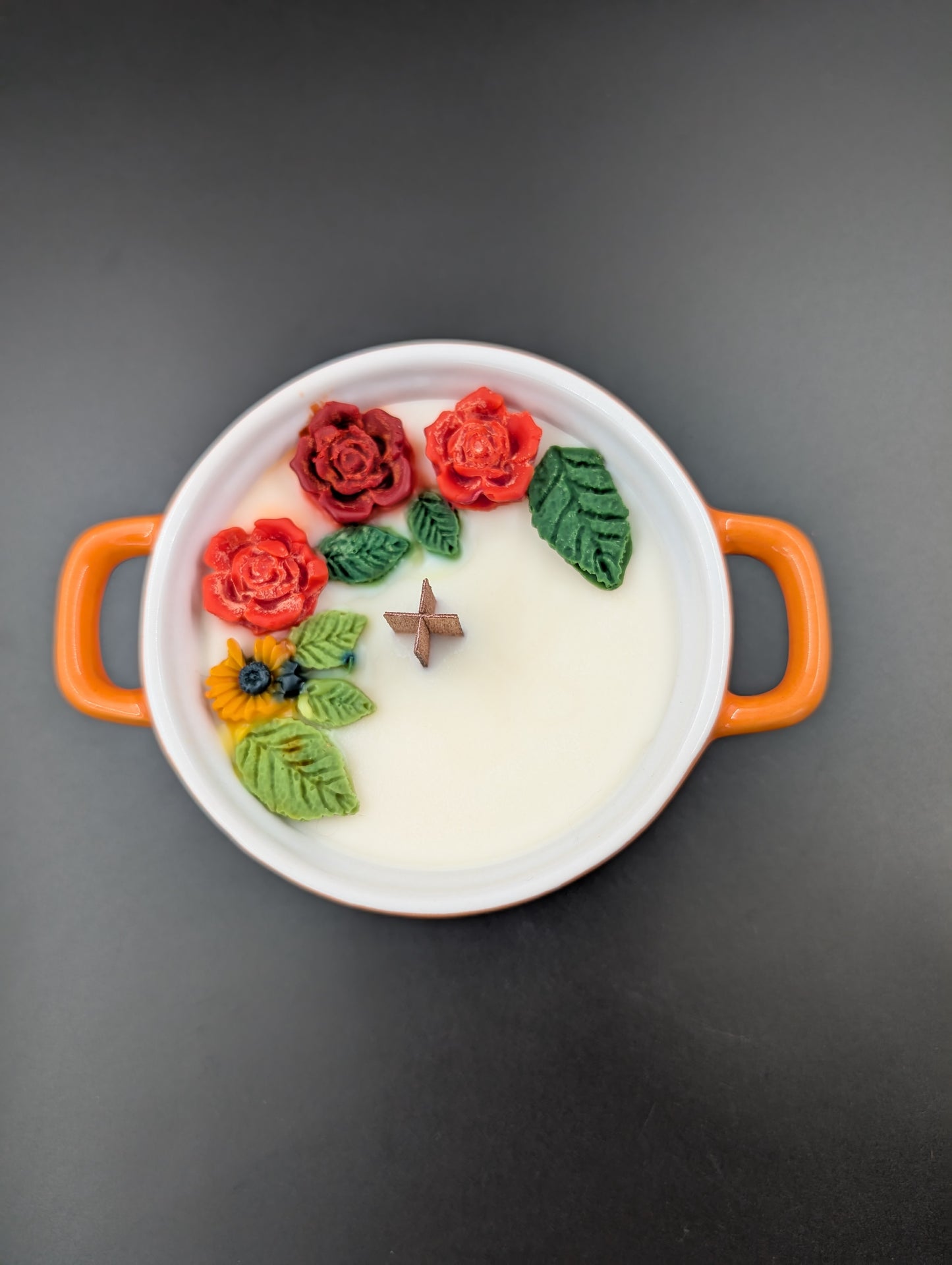 Rustic Orange - Handmade Scented Candle in Vintage Bowl | Gift Wrapped | Fragrance: Lutalica – Autumn Pumpkin | Rapeseed Wax