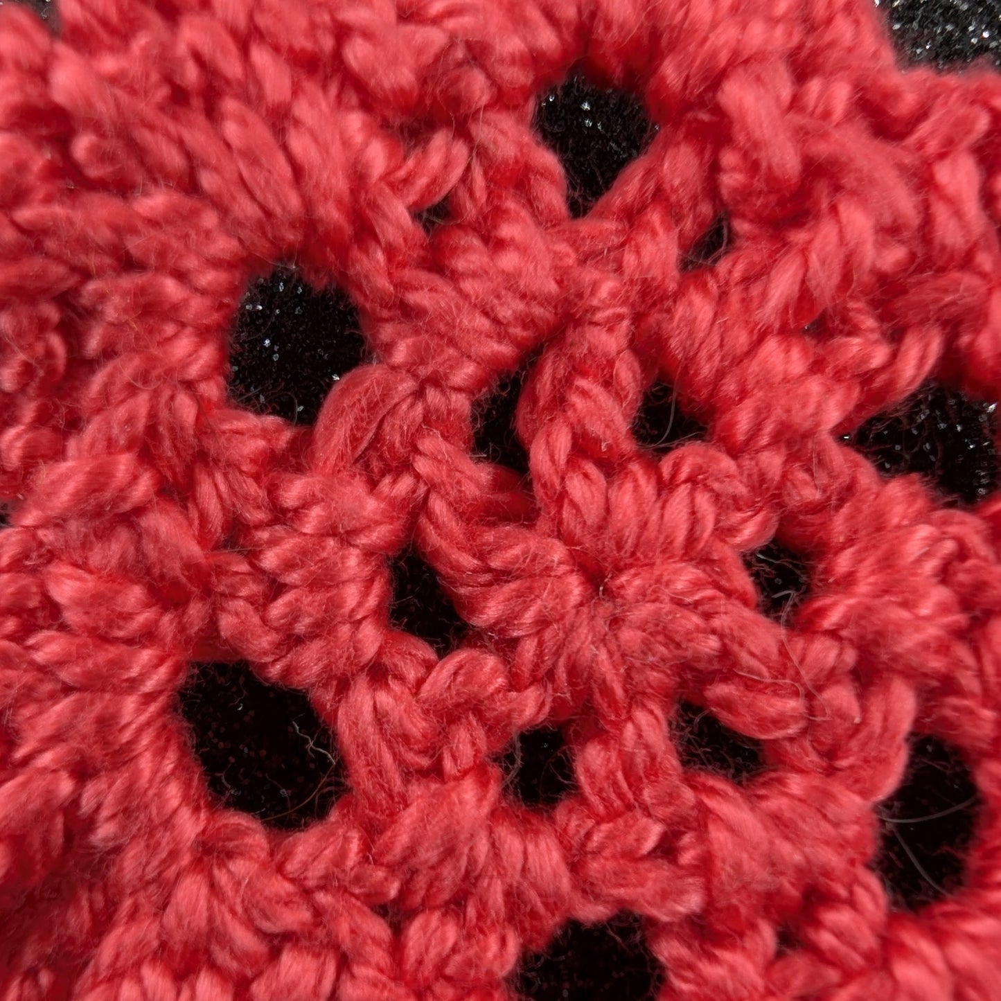 Flower Shape Crochet Earrings – Handmade by Lutalica. Coral. Gift-ready packaging. 6cm x 6cm
