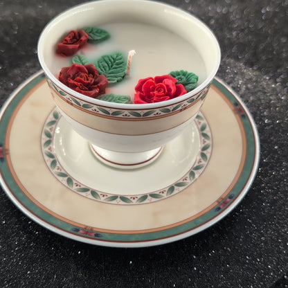 Vintage Heinrich Winterling Teacup Scented Candle – Grandma’s Hug. Scent: Lutalica- Spa day