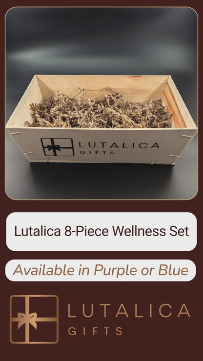 Wellness Giftset in cadeauverpakking. 8-delig geschenkset bevat Marseillaise zeep en spa-accessoires voor gezicht & haar. 